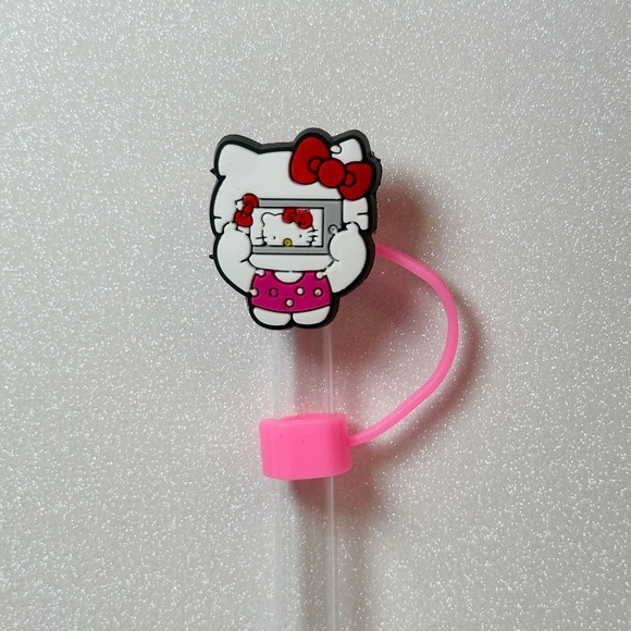 Hello Kitty Straw Topper - Picture 1 of 1